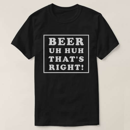 BIER ÄH JA, GENAU SO T-Shirt (Design vorne)