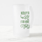 Bier Allegiance Funny Irish Drink Mattglas Bierglas (VorderseiteRechts)