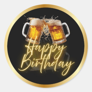Bier Alles Gute zum Geburtstag Aufkleber