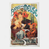 Bier Alphonse Mucha des Muse-Geschirrtuchs Küchentuch (Vertikal)