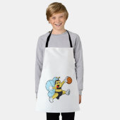 Bier als Basketballspieler mit Basketball Schürze (Getragen)