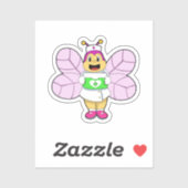 Bier als Krankenschwester mit First ait kit Aufkleber (Blatt)