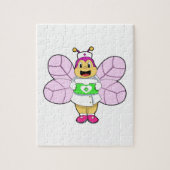 Bier als Krankenschwester mit First ait kit Puzzle (Vertikal)