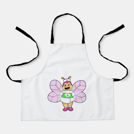 Bier als Krankenschwester mit First ait kit Schürze (Vorderseite)