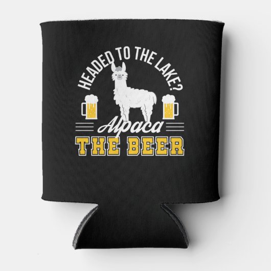 Bier am Alpacasee Bier Dosenkühler (Vorderseite)