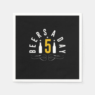 Bier am Tag Serviette
