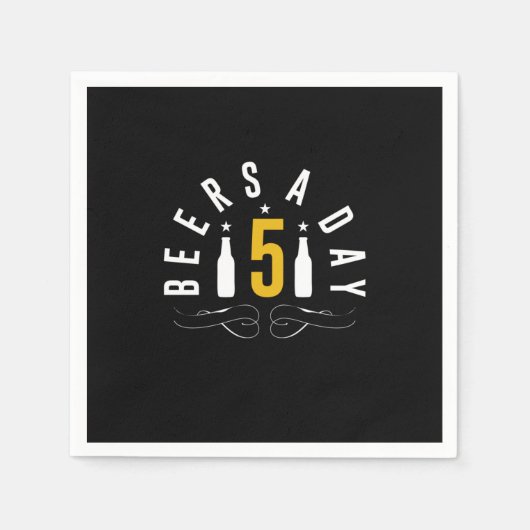 Bier am Tag Serviette (Vorderseite)