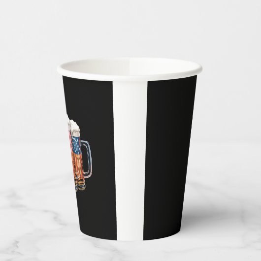 Bier American Flag 4. Juli Merica Drinking USA Pappbecher (Links)