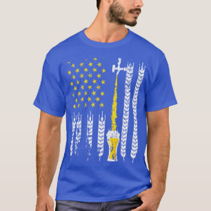 Bier American Flag 4. Juli USA Brewer T-Shirt