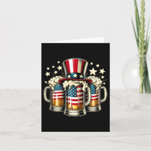 Bier American Flag USA 4. Juli Party trinken Karte