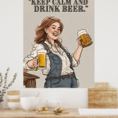 Bier-Angebot Poster (Küche)