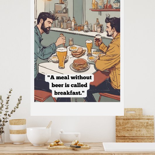 Bier-Angebot Poster (Küche)