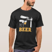 Bier auf Gestochen Bier Glas trinken Party Costum T-Shirt (Vorderseite)