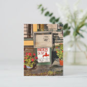 Bier auf Gestochen Postkarte (Stehend Vorderseite)