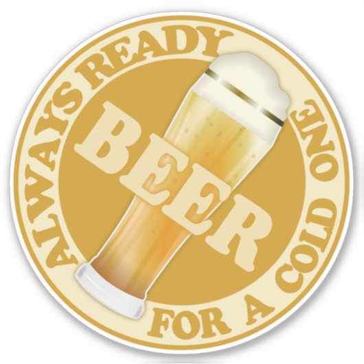 BIER AUFKLEBER (Vorderseite)