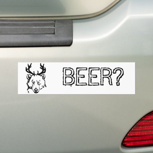 Bier? Autoaufkleber (Auf Auto)