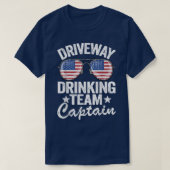Bier Autofahrer Drinker US Flag Autoway trinken Te T-Shirt (Design vorne)