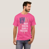 Bier Bacon Guns and Freedom Shirt - Patriotic Appa (Vorne ganz)