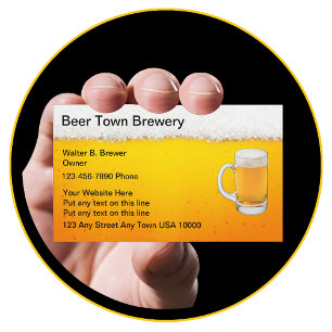Bier Bar Business Cards Visitenkarte