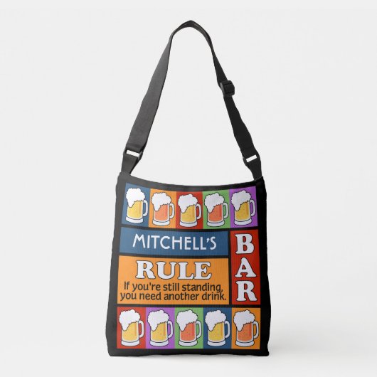 BIER Bar Pop Art individuelle Name Taschen (Vorderseite)