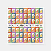 BIER Bar Pop Art individuelle Papierservietten (Vorderseite)