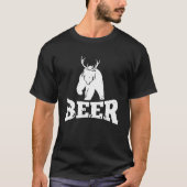 Bier Bären Hirsch Jagd Party Pun Erwachsene T-Shirt (Vorderseite)
