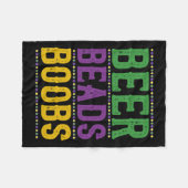 Bier Beads Breast Karneval Paradies Geschenk Funny Fleecedecke (Vorderseite (Horizontal))