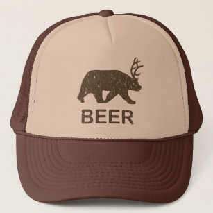 Bier Bear Deer Truckerkappe