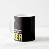 Bier bei Unfall mein Bluttyp ist Bier Kaffeetasse (Vorderseite Links)