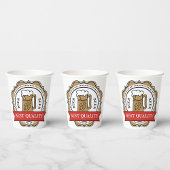 Bier Beste Qualität Abzeichen Pappbecher