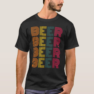 Bier Bier Bier Vintage Perfektiert Den Tag Mit Bie T-Shirt