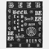 BIER BIER! FLEECEDECKE (Vorderseite)