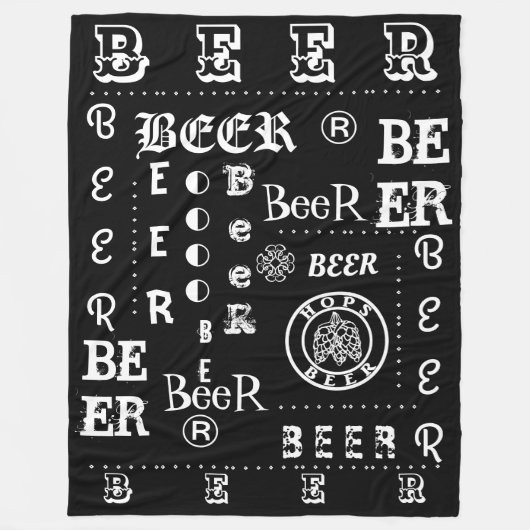 BIER BIER! FLEECEDECKE (Vorderseite)