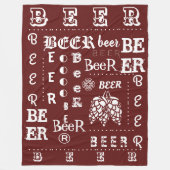 BIER BIER! FLEECEDECKE (Vorderseite)