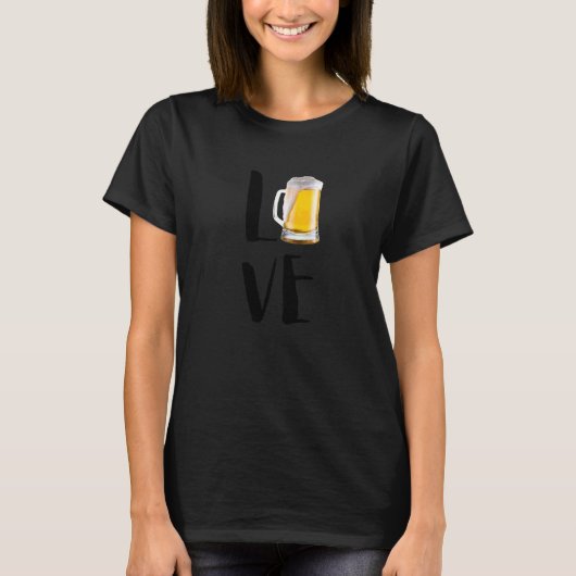 Bier Bier Hopfen T-Shirt (Vorderseite)