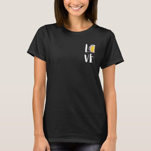 Bier Bier Hopfen T-Shirt (Vorderseite)