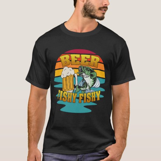 Bier, Bierfischerei, Fishy Fun T - Shirt (Vorderseite)
