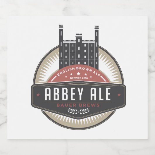 Bier Bierflaschenetikett (Einzelnes Label)
