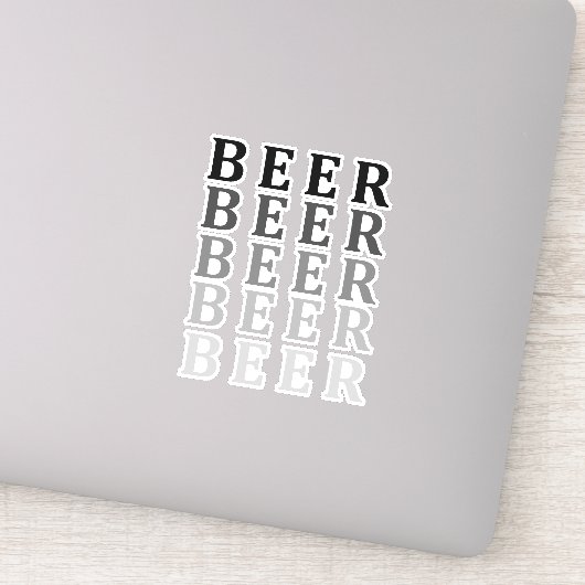 Bier, Bierliebhaber Aufkleber (Detail)