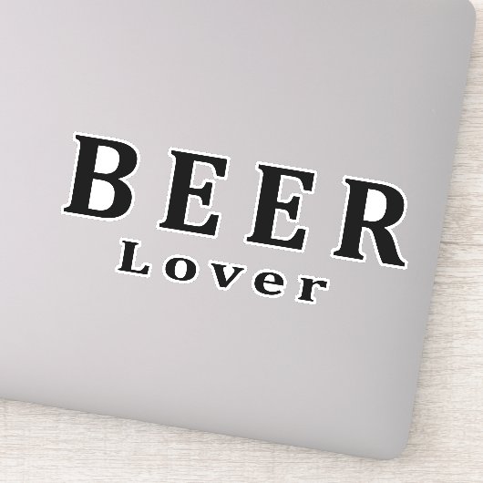 Bier, Bierliebhaber Aufkleber (Detail)