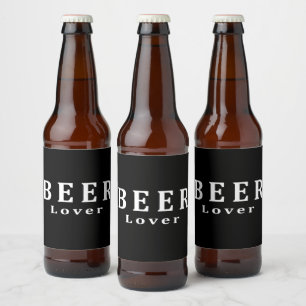 Bier, Bierliebhaber Bierflaschenetikett