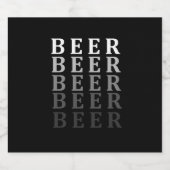 Bier, Bierliebhaber Bierflaschenetikett (Einzelnes Label)