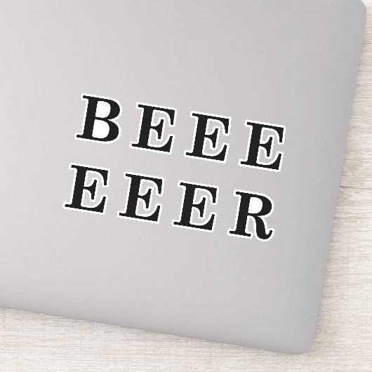 Bier, Bierliebhaber Design Aufkleber (Detail)