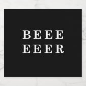 Bier, Bierliebhaber Design Bierflaschenetikett (Einzelnes Label)