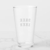 Bier, Bierliebhaber Design Glas (Rückseite)