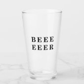 Bier, Bierliebhaber Design Glas (Vorderseite)