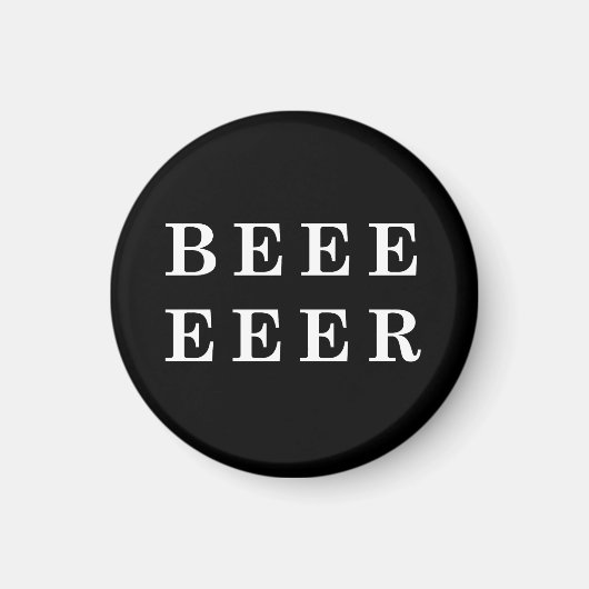 Bier, Bierliebhaber Design Magnet (Vorne)