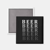 Bier, Bierliebhaber Magnet (Vorderseite/Rückseite)