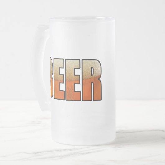 Bier, Bierliebhaber Mattglas Bierglas (Vorderseite Links)