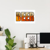 Bier, Bierliebhaber Poster (Heimbüro)